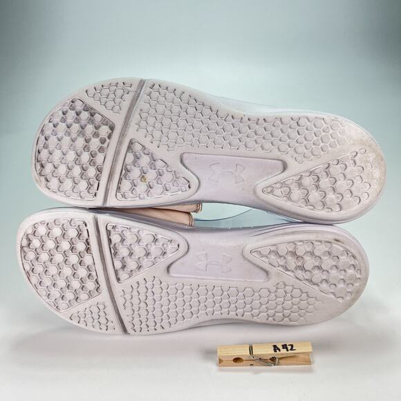 Under Armour Ignite VI White Black Adjustable Strap Slide Sandals Men's Size 10 - Picture 9 of 9